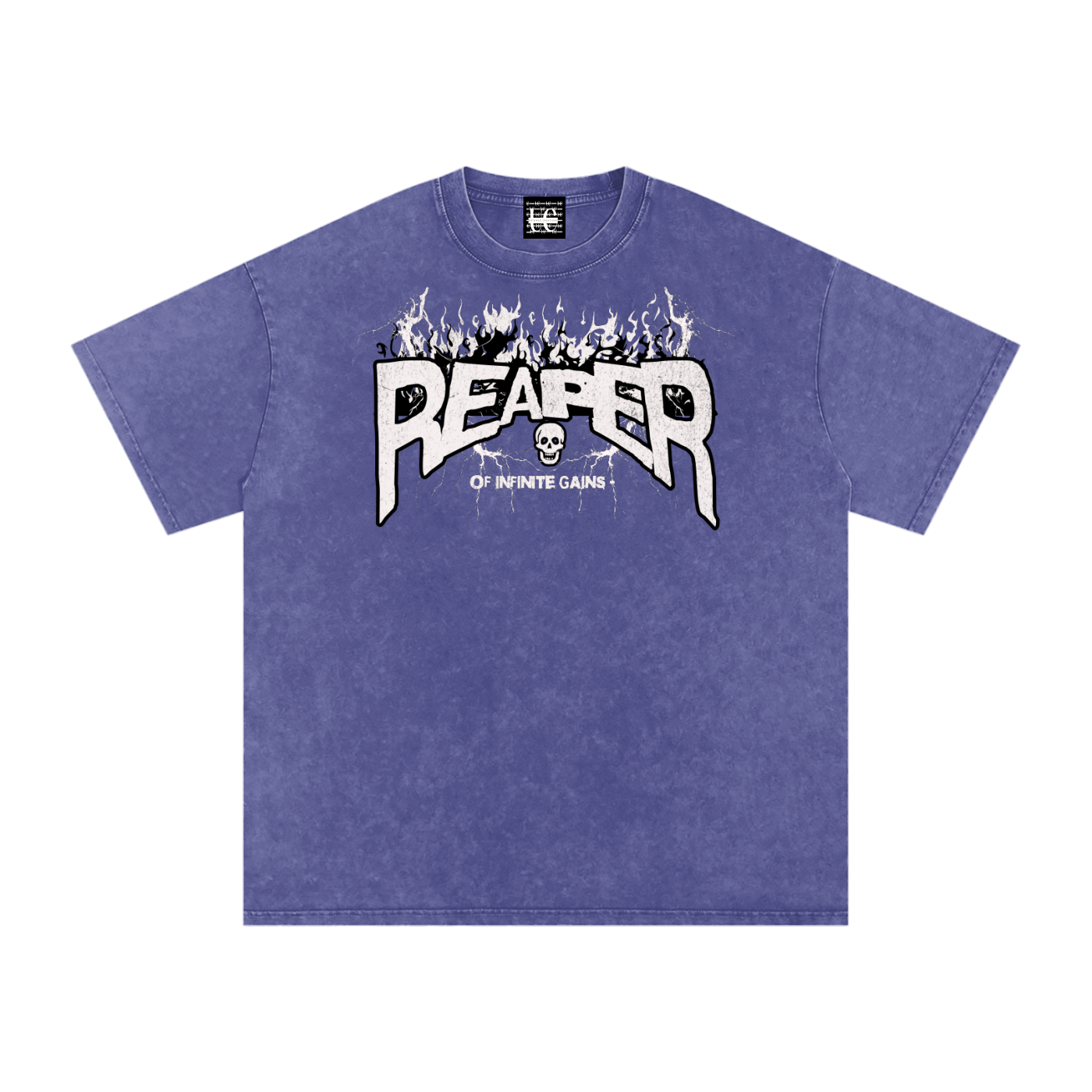 UC GYM REAPER - Mens Acid Wash Oversize T-Shirt