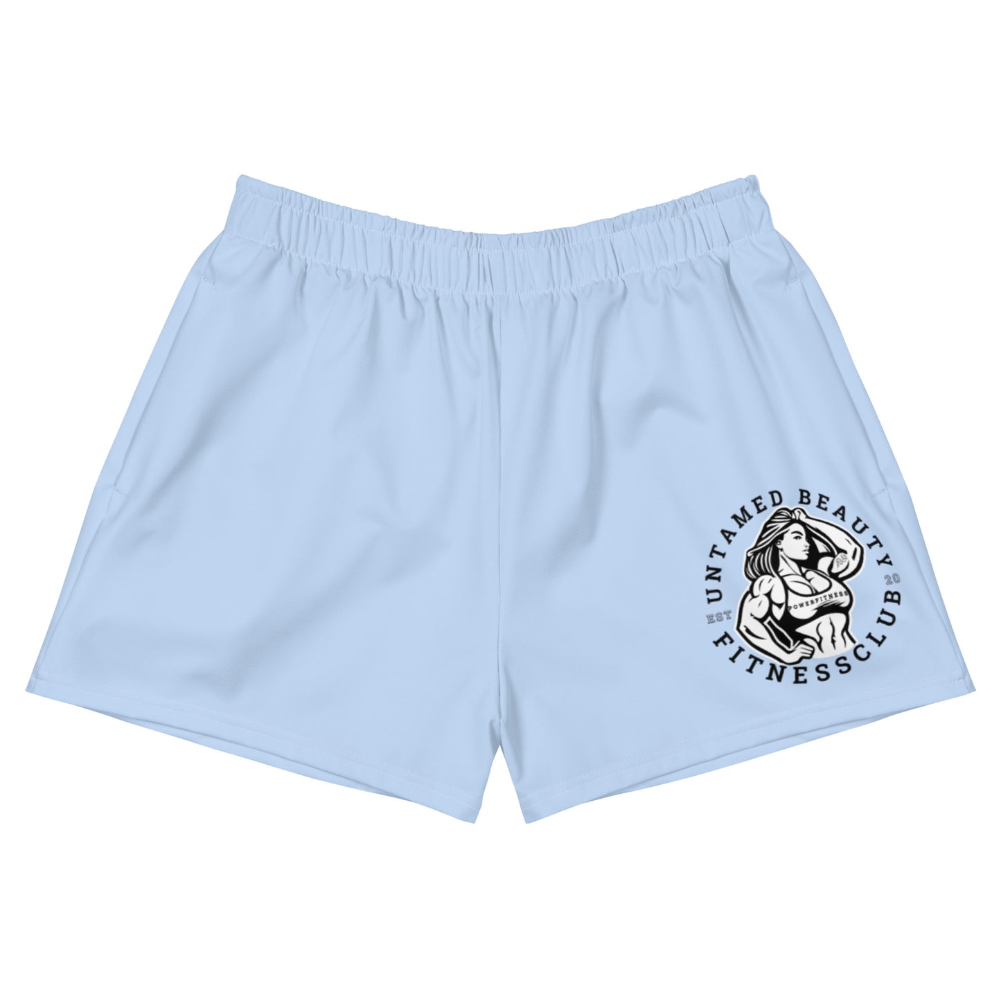 UNTAMED BEAUTY POWER FITNESS CLUB - Women’s Athletic Shorts
