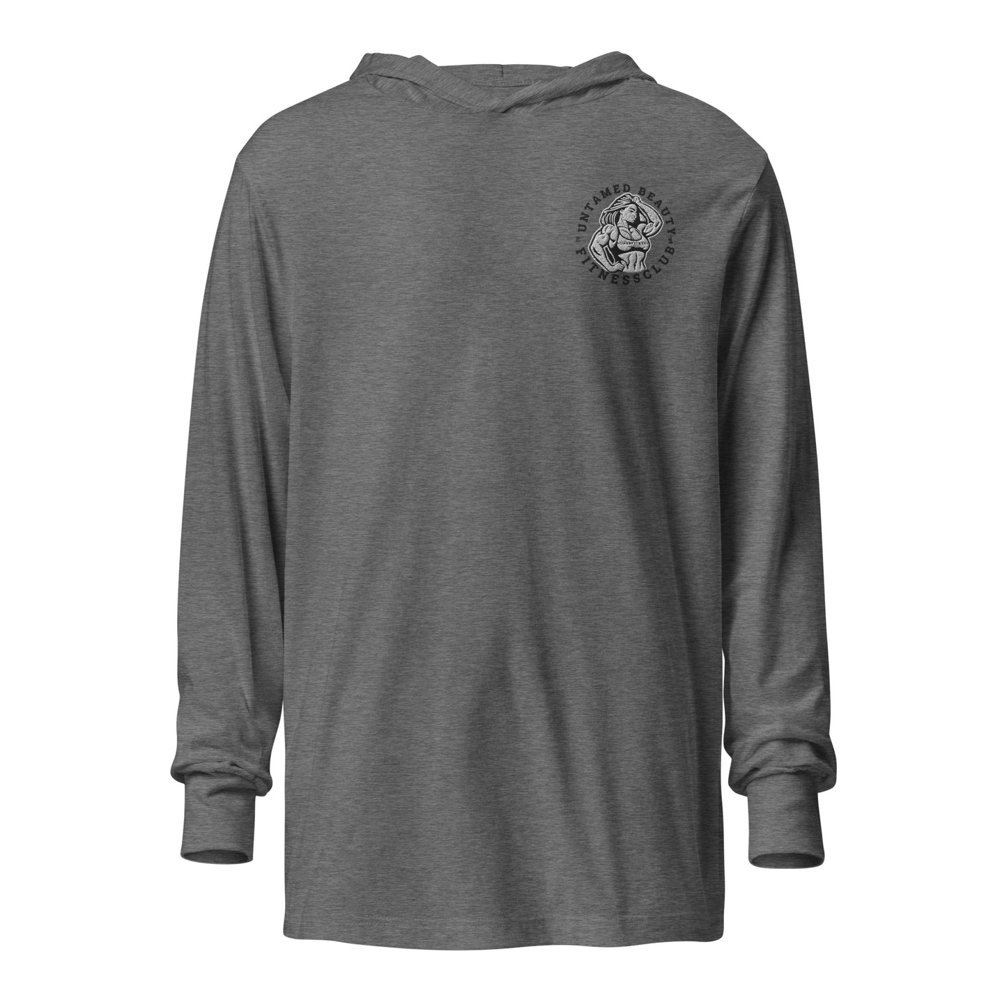 UNTAMED BEAUTY FITNESS CLUB - Hooded long-sleeve tee