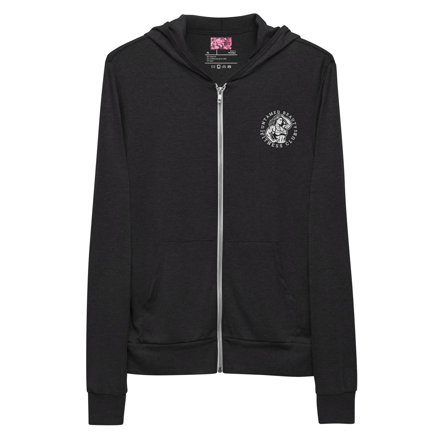 UNTAMED BEAUTY FITNESS CLUB - Unisex zip hoodie