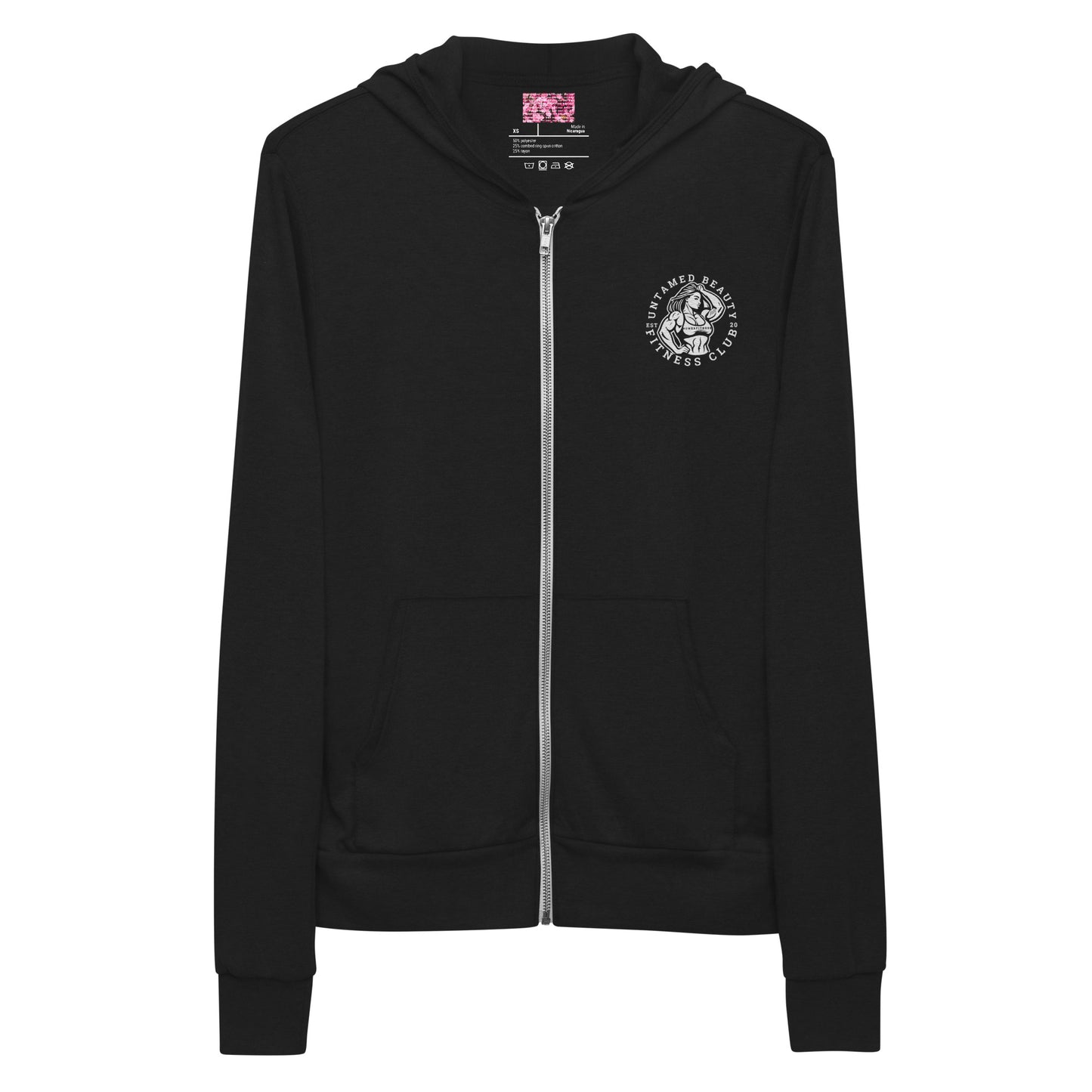 UNTAMED BEAUTY FITNESS CLUB - Unisex zip hoodie