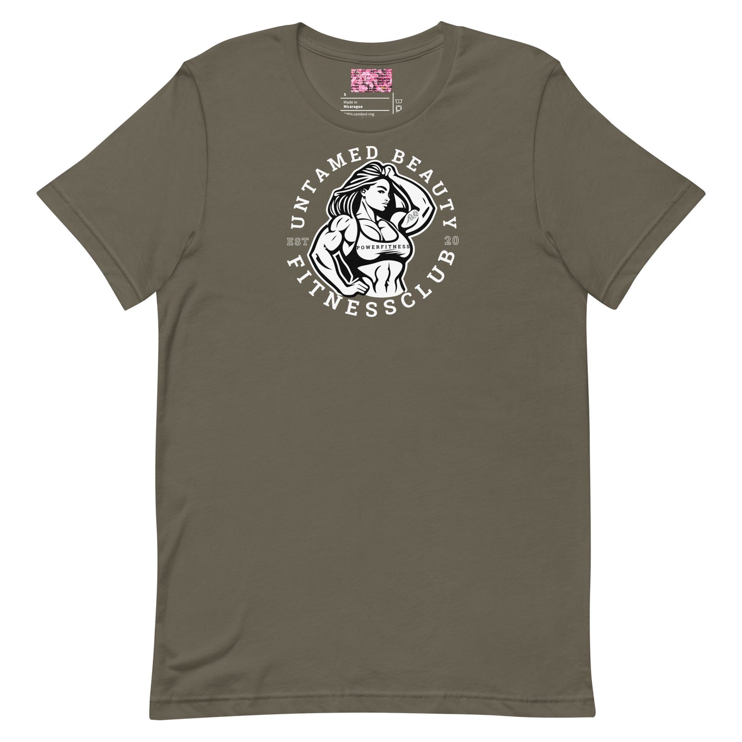 UNTAMED BEAUTY POWER FITNESS CLUB - Unisex t-shirts