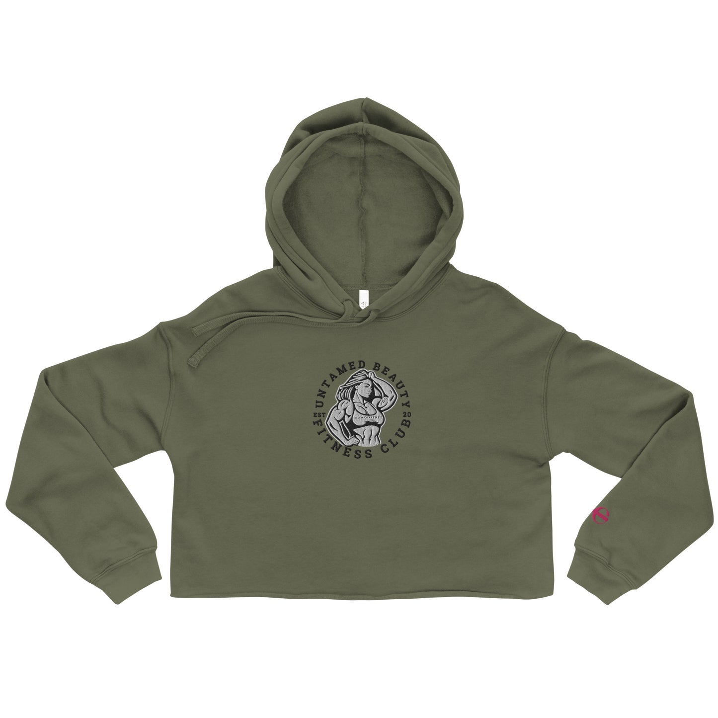 UNTAMED BEAUTY POWER FITNESS CLUB - Crop Hoodies