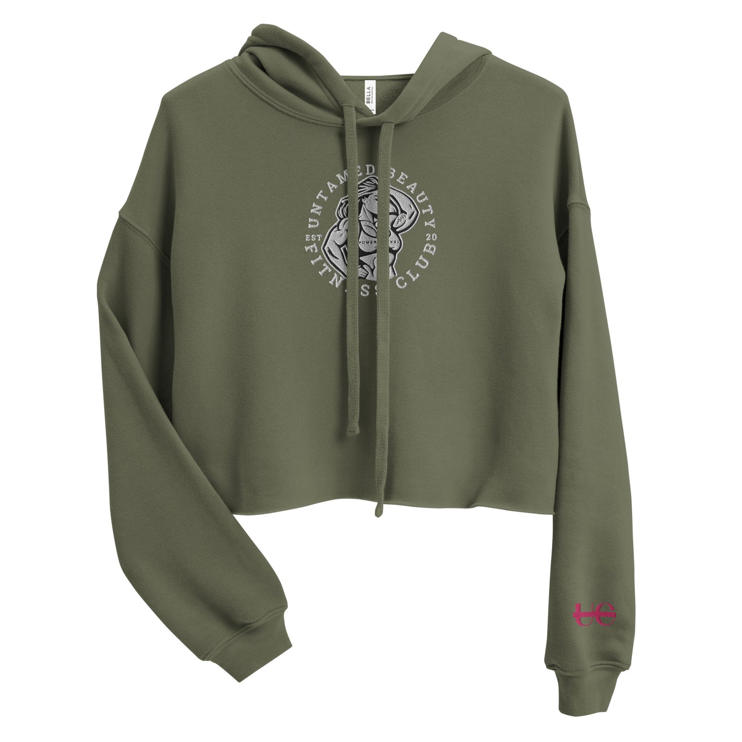 UNTAMED BEAUTY FITNESS CLUB - Crop Hoodie (emblem)