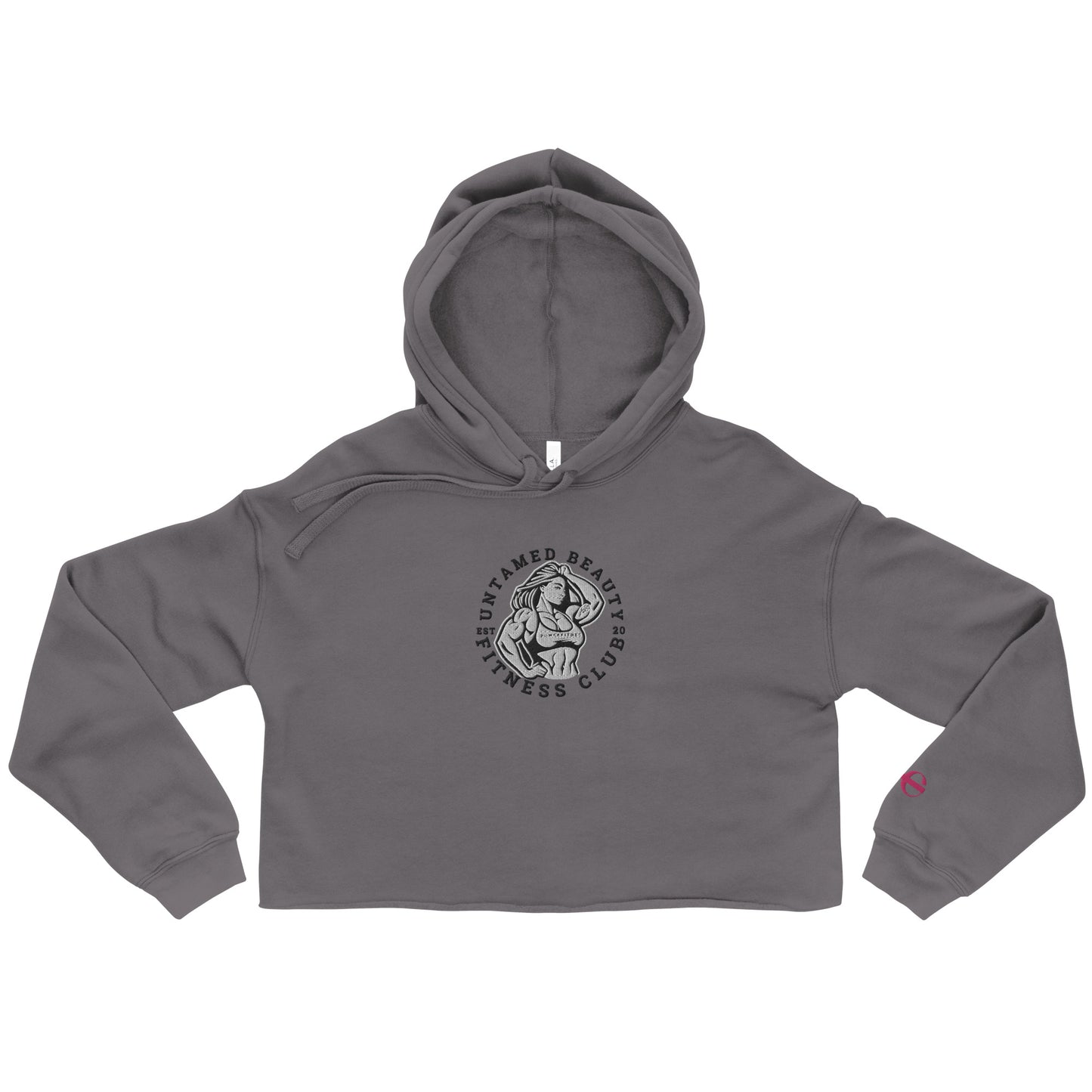 UNTAMED BEAUTY POWER FITNESS CLUB - Crop Hoodies