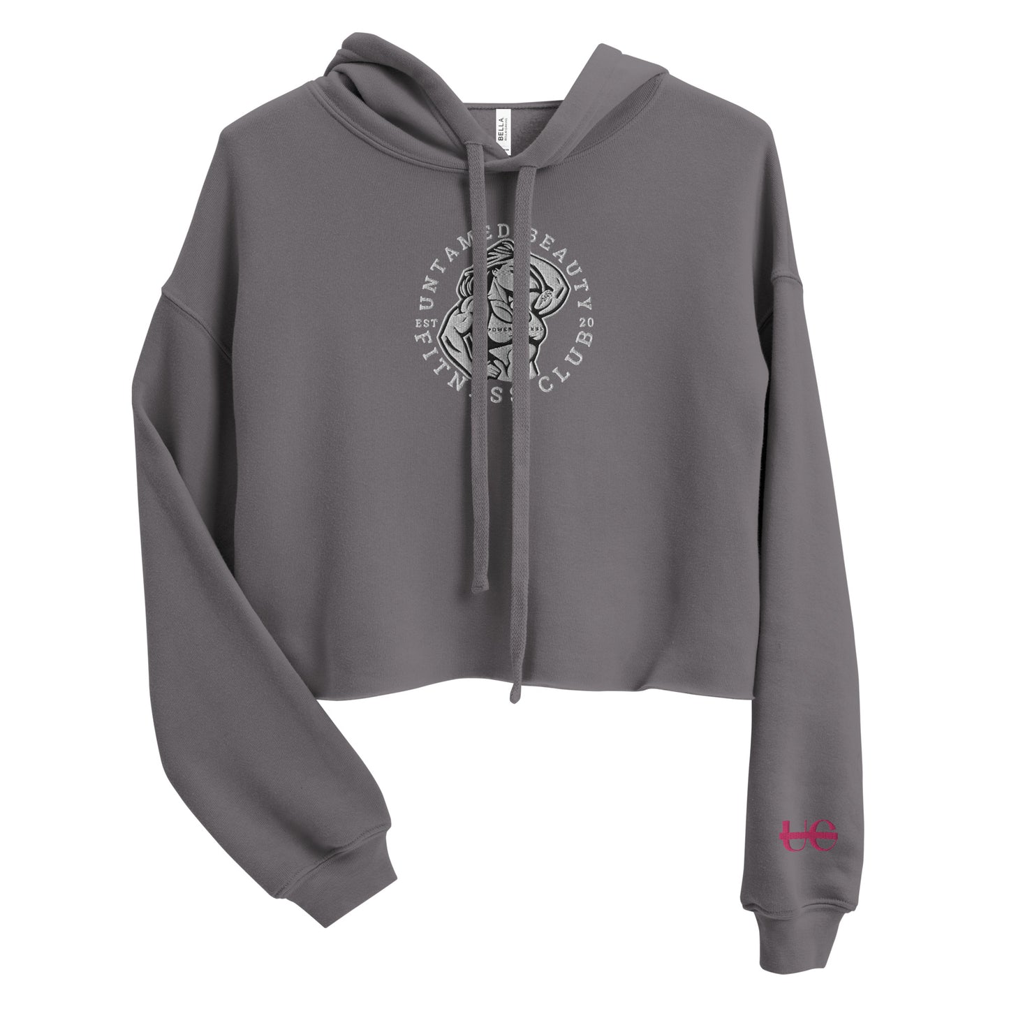 UNTAMED BEAUTY FITNESS CLUB - Crop Hoodie (emblem)