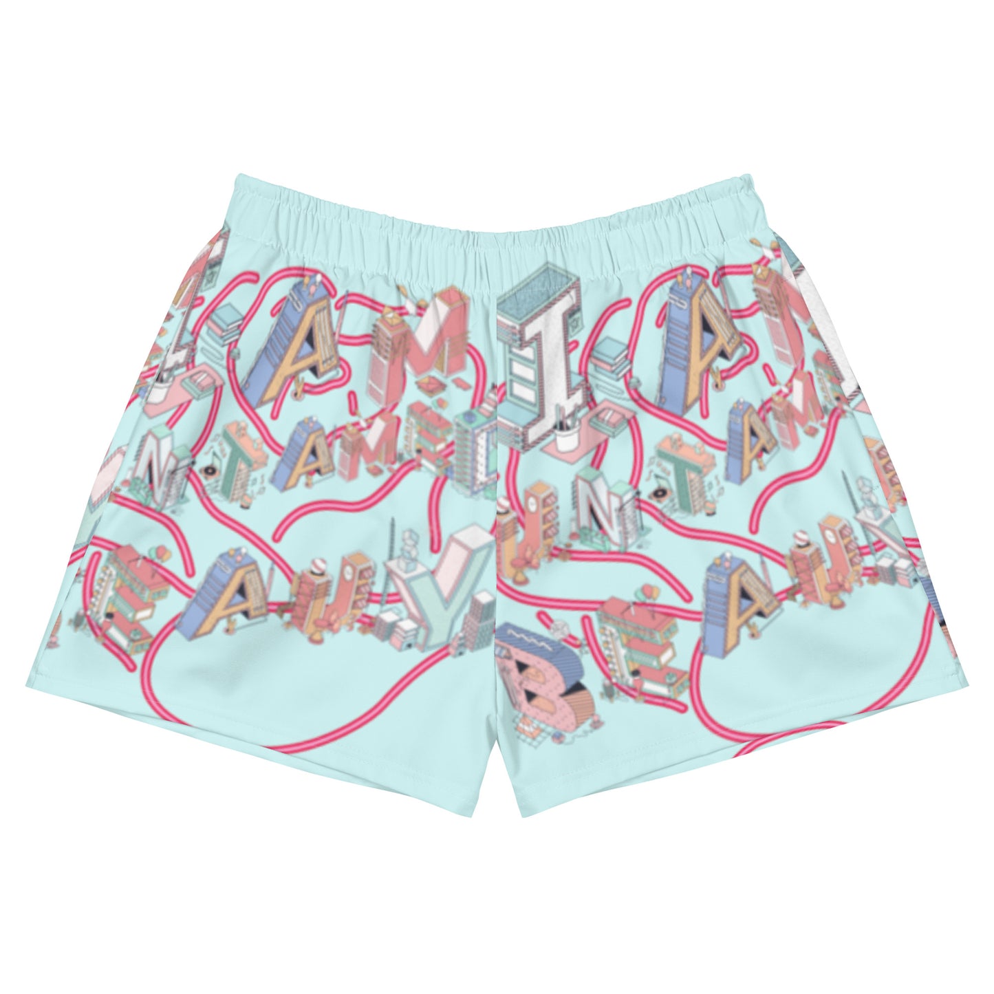 IAM UNTAMED BEAUTY - Women’s Athletic Shorts