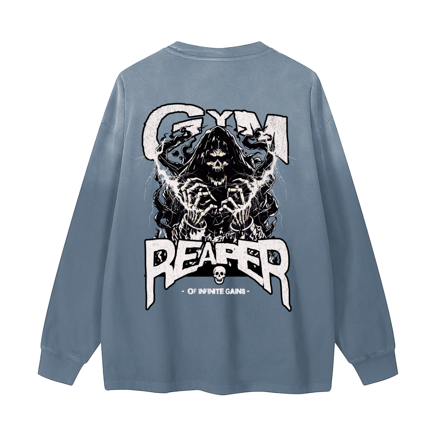 UC-GYM REAPER Men's Vintage Washed Long Sleeve Tees