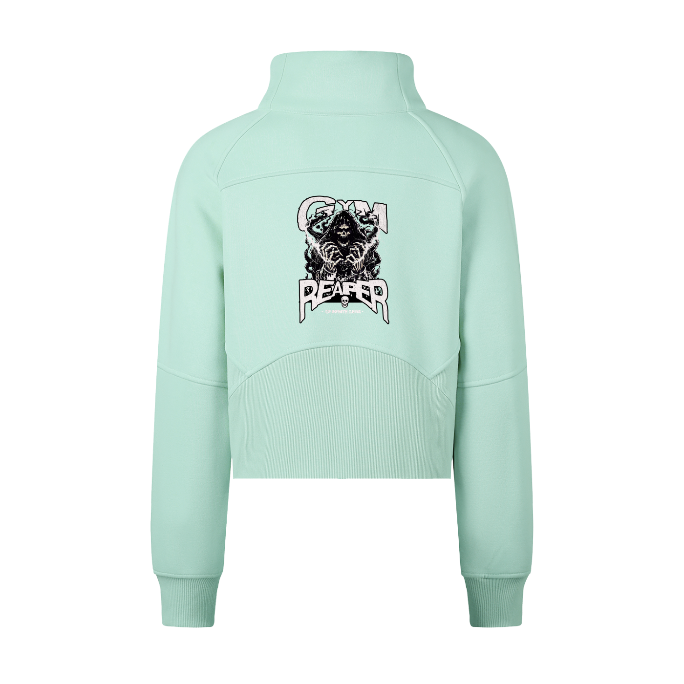 Cropped Half-Zip Sweatshirt