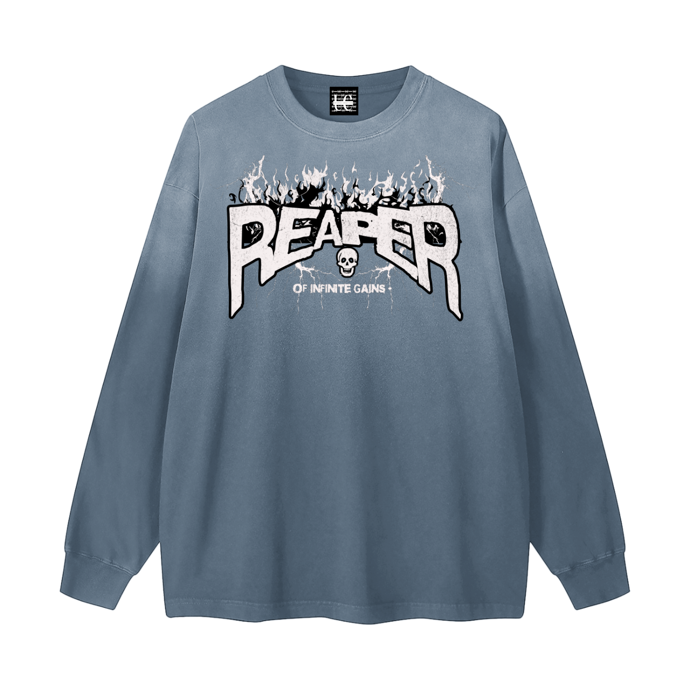 UC-GYM REAPER Men's Vintage Washed Long Sleeve Tees