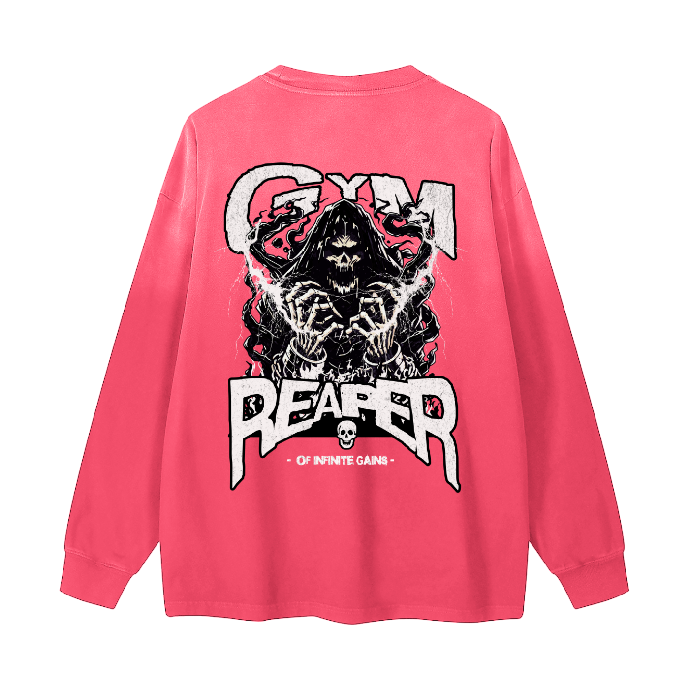 UC-GYM REAPER Men's Vintage Washed Long Sleeve Tees