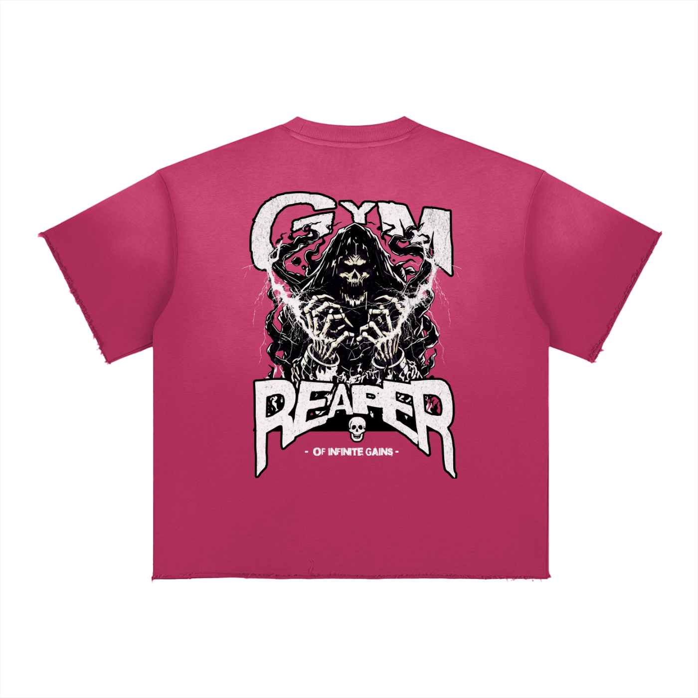 UC- GYM REAPER Men's Sun Fade Raw Edge T-Shirts