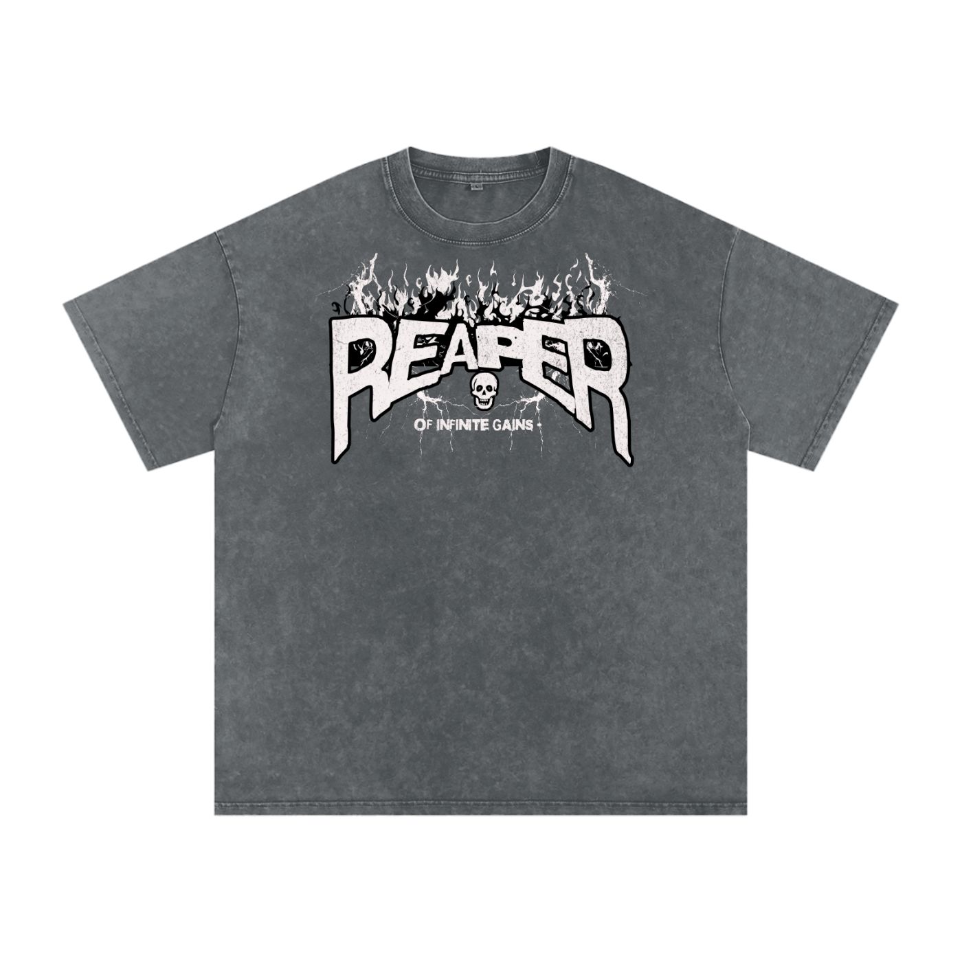 UC GYM REAPER - Mens Acid Wash Oversize T-Shirt