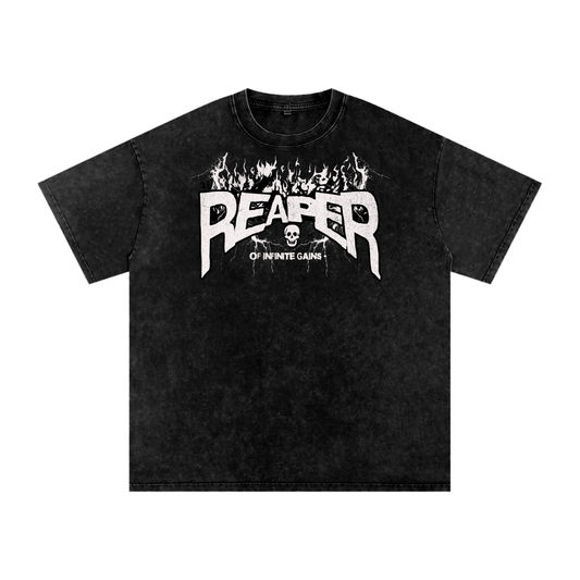 UC GYM REAPER - Mens Acid Wash Oversize T-Shirt