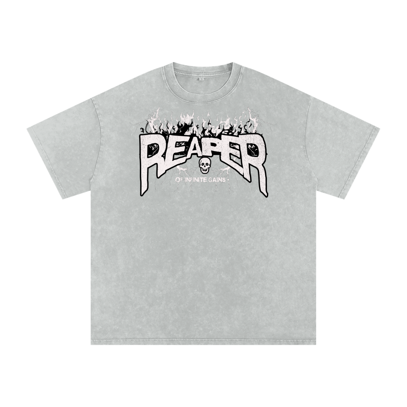 UC GYM REAPER - Mens Acid Wash Oversize T-Shirt