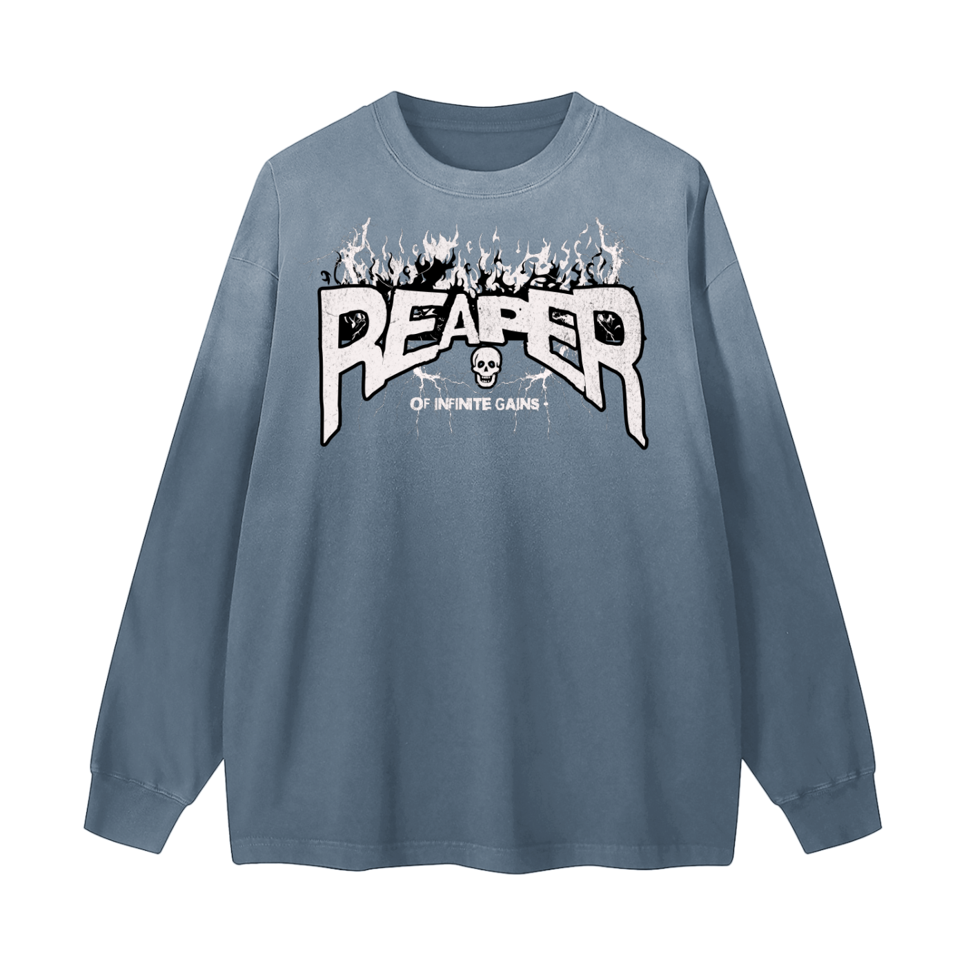UC-GYM REAPER Men's Vintage Washed Long Sleeve Tees