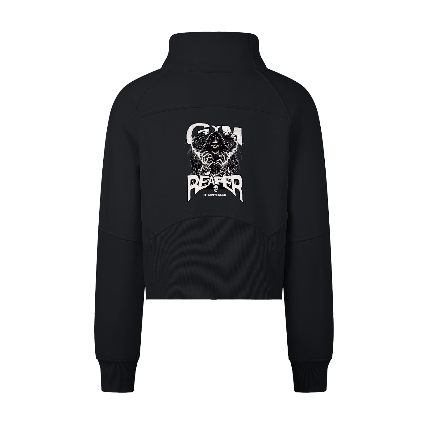 Cropped Half-Zip Sweatshirt