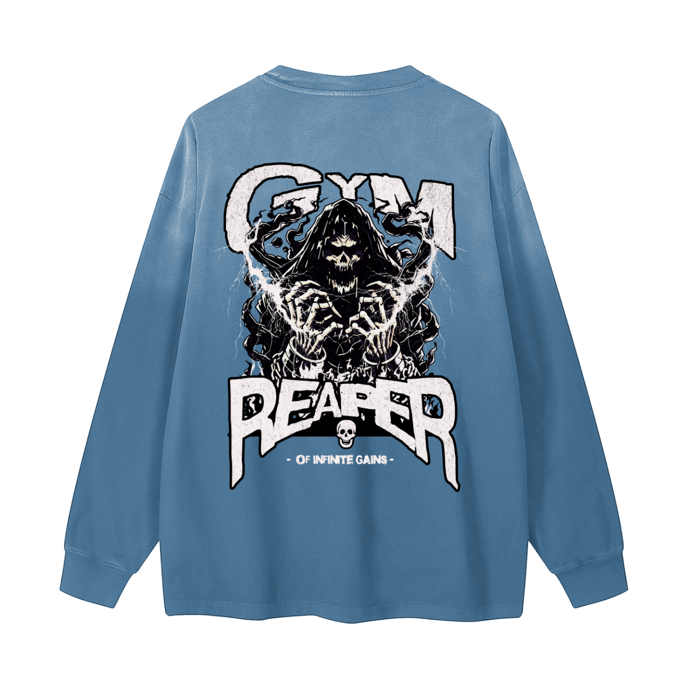 UC-GYM REAPER Men's Vintage Washed Long Sleeve Tees