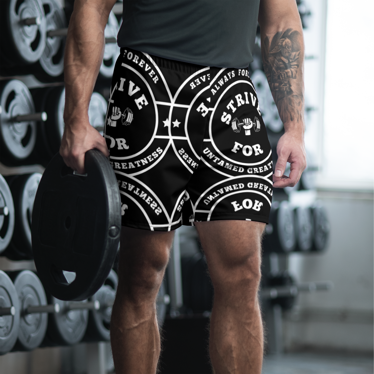 Untamed Greatness Forever - Sport Men's Athletic Shorts