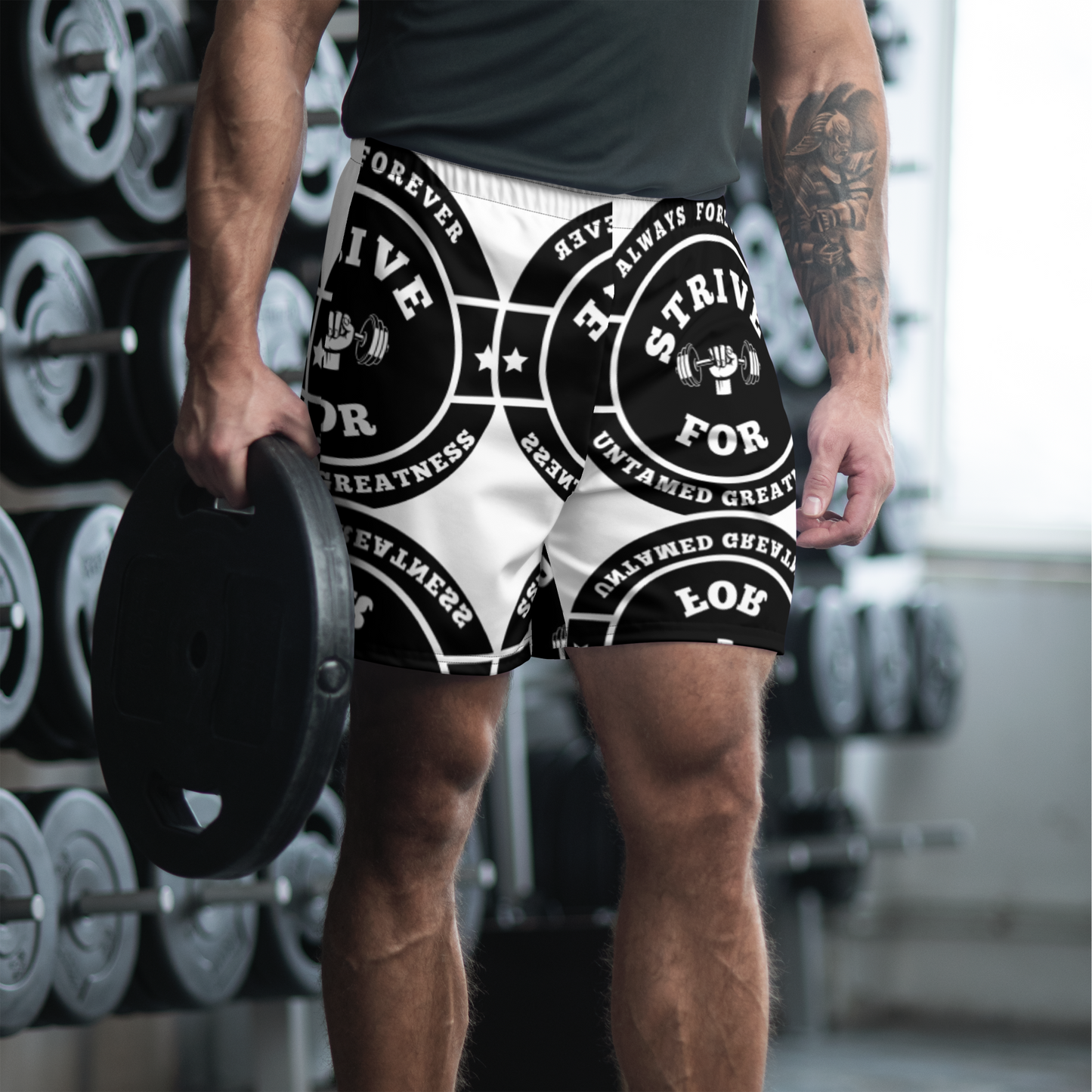 Untamed Greatness Forever - Sport Men's Athletic Shorts