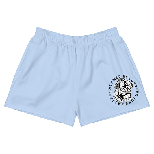 UNTAMED BEAUTY POWER FITNESS CLUB - Women’s Athletic Shorts