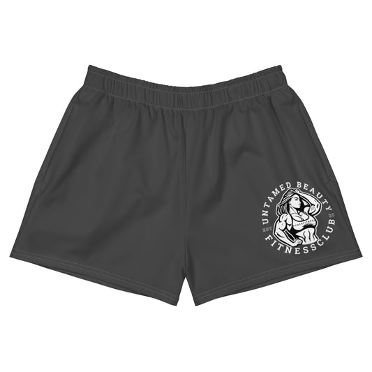 UNTAMED BEAUTY POWER FITNESS CLUB - Women’s Athletic Shorts