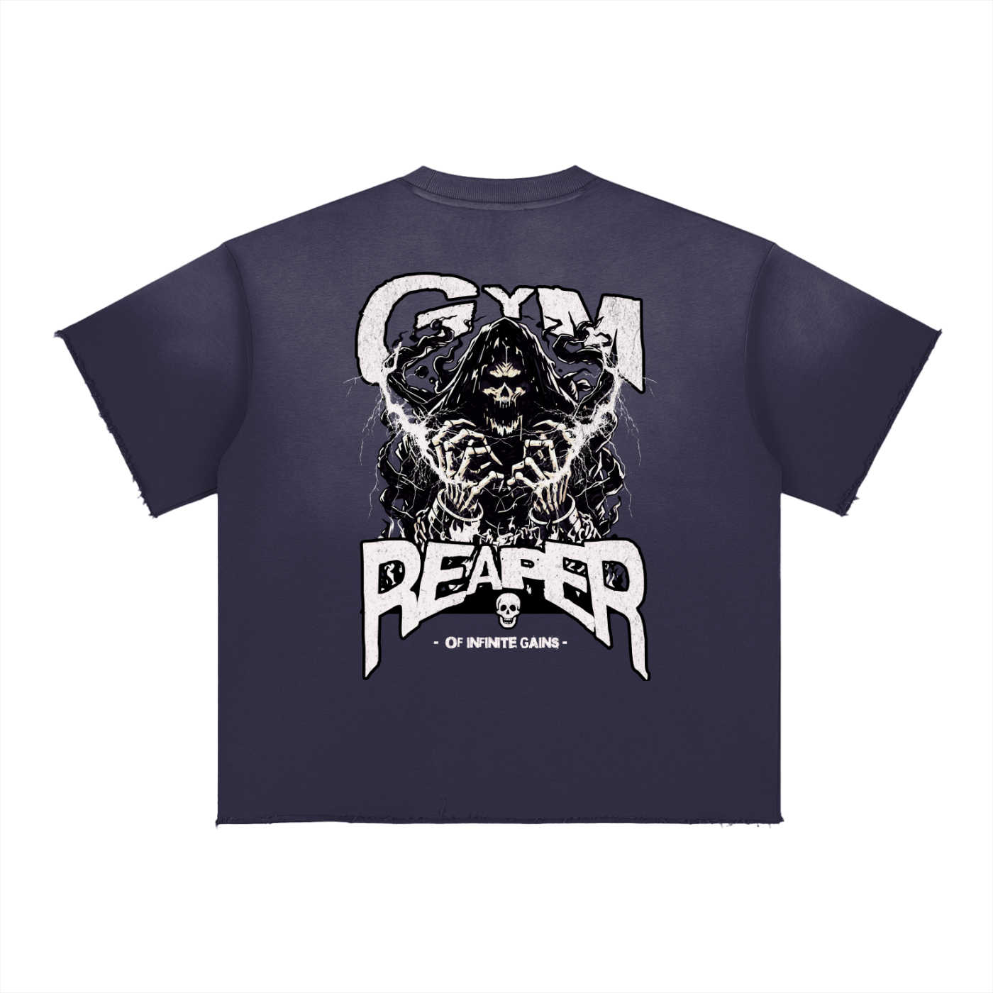 UC- GYM REAPER Men's Sun Fade Raw Edge T-Shirts
