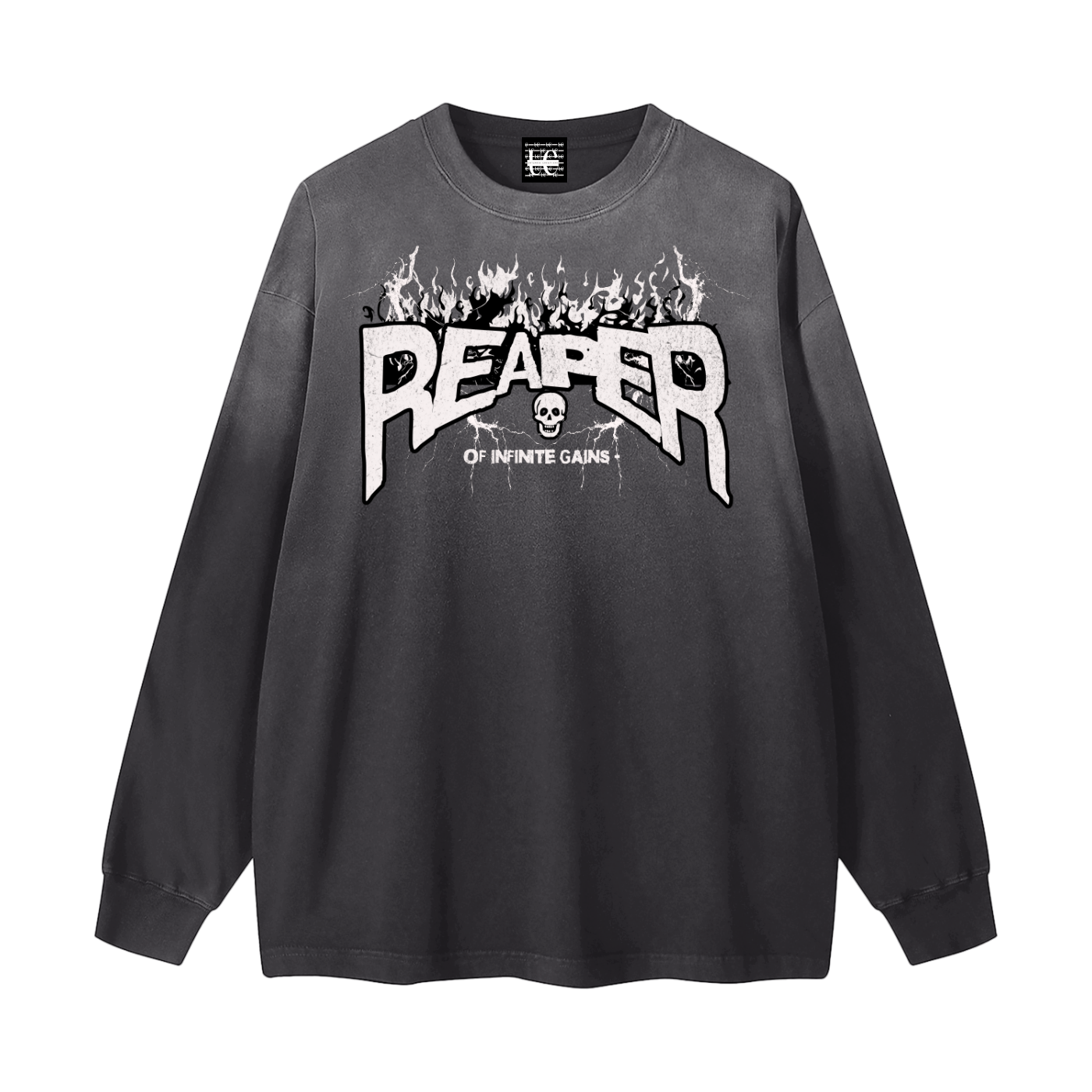 UC-GYM REAPER Men's Vintage Washed Long Sleeve Tees