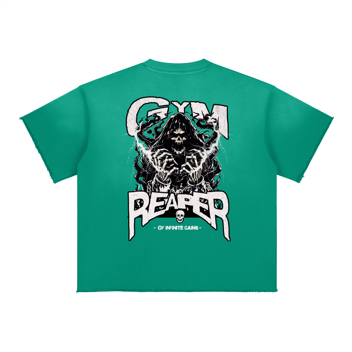 UC- GYM REAPER Men's Sun Fade Raw Edge T-Shirts