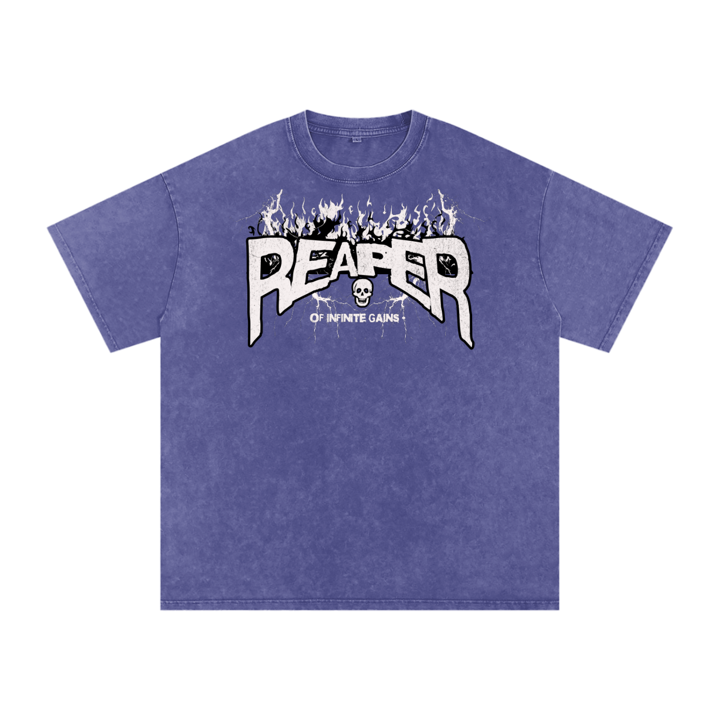 UC GYM REAPER - Mens Acid Wash Oversize T-Shirt