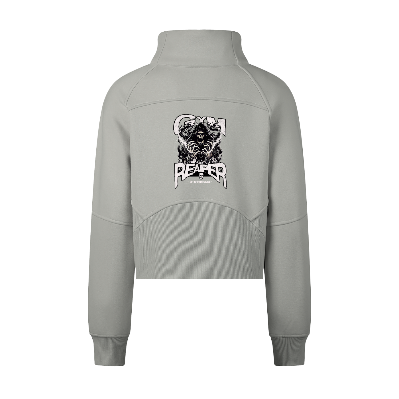 Cropped Half-Zip Sweatshirt