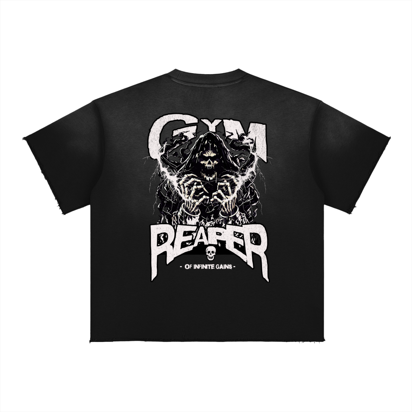 UC- GYM REAPER Men's Sun Fade Raw Edge T-Shirts