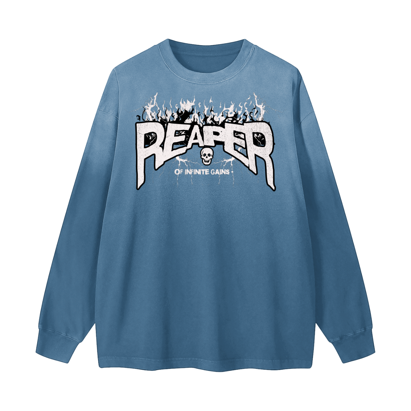 UC-GYM REAPER Men's Vintage Washed Long Sleeve Tees