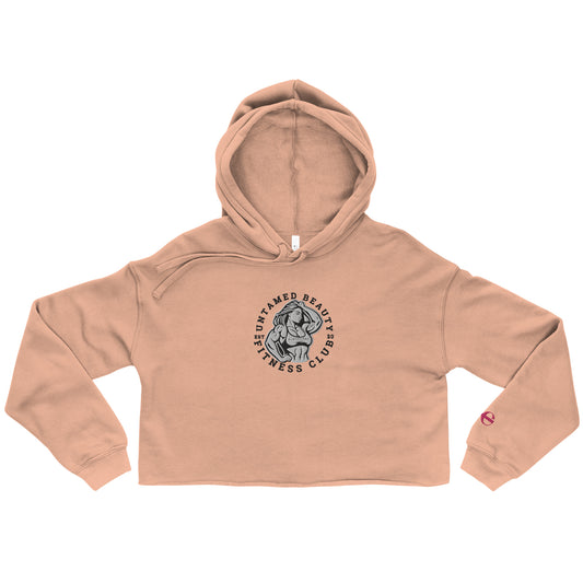 UNTAMED BEAUTY POWER FITNESS CLUB - Crop Hoodies