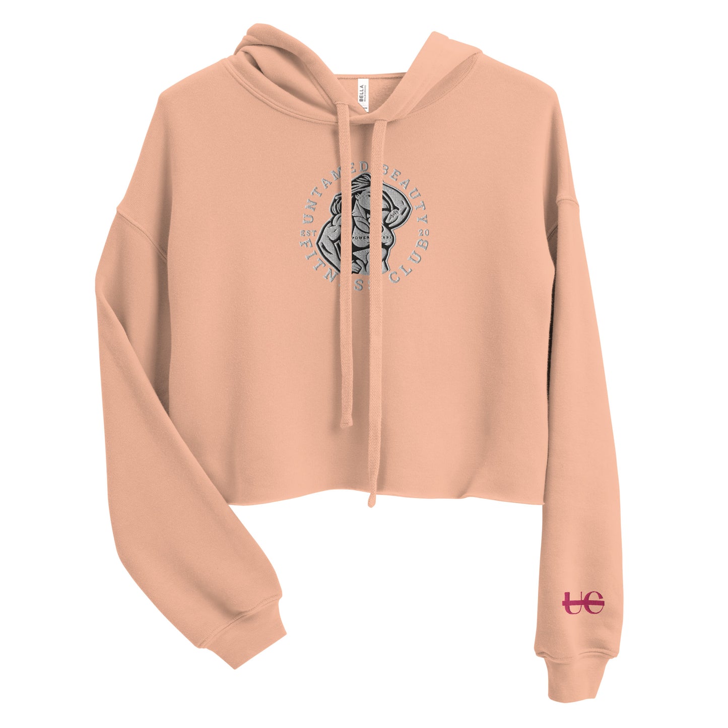 UNTAMED BEAUTY FITNESS CLUB - Crop Hoodie (emblem)