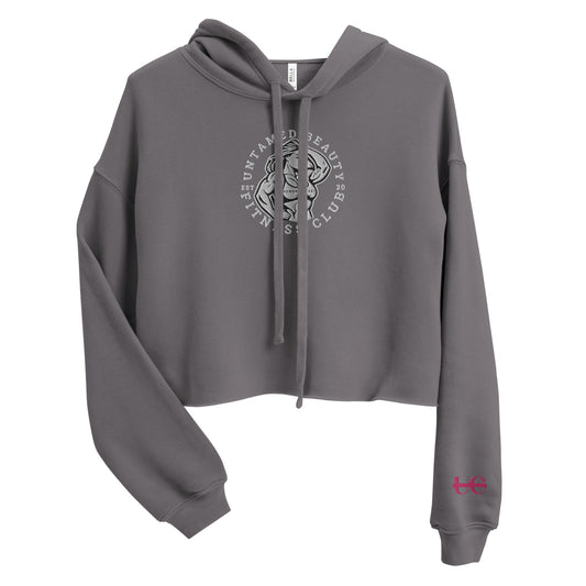 UNTAMED BEAUTY FITNESS CLUB - Crop Hoodie (emblem)
