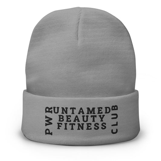 UNTAMED BEAUTY POWER FITNESS CLUB - Embroidered Beanies